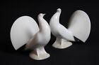 #9292 - Pair NAO by Lladro Porcelain Pigeons - White - Made in Spain - Rare