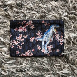Dior HOMME Second Bag Clutch Bag Dinosaur Trotter Nylon from Japan Rare - Picture 1 of 10