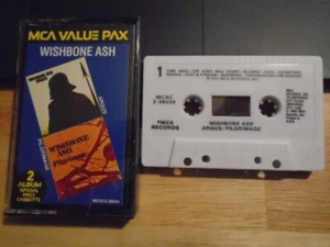 RARE OOP Wishbone Ash 2 on 1 CASSETTE TAPE Argus + Pilgrimage PROG Renaissance ! - Picture 1 of 2