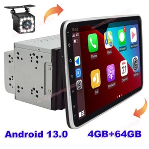 Lettore radio stereo auto 10 pollici Android 13 GPS Apple Carplay 2 din touch screen - Foto 1 di 11