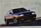 1988 Audi 90 car two page vintage ad