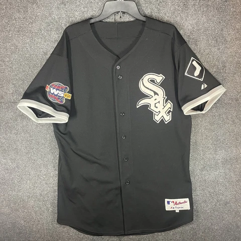 Majestic Chicago White Sox World Series 2005 Black Jersey Size 48 Cover