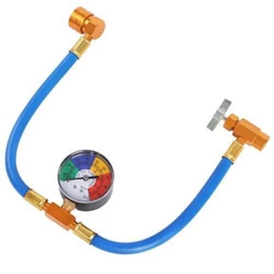 CRLHC Car Air Conditioning Recharge Measure R134A Kit Hose Gas Gauge AC