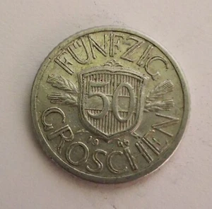 AUSTRIA REPUBBLICA 50  GROSCHEN  ANNO 1946 ALLUMINIO   (A85) - Foto 1 di 2