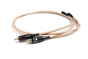 Audiophiles RCA Interconnect Pure Silver Cable, 5 feet ( Pair) - Picture 1 of 4
