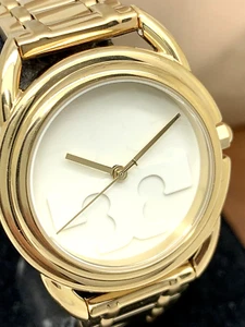 Tory Burch Women's Watch TBW7220 Miller Quartz Cream Dial Gold Stainless Steel - Foto 1 di 12