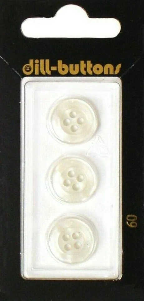 Dill Buttons ~ (0060) - 9/16" - 3 ct - Image 1 of 1