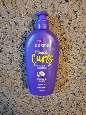 Aussie Miracle Curls Leave-In Detangling Milk - Paraben Free - 6.7 oz - BrandNew - Image 1 of 2