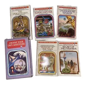 Vtg Choose Your Own Adventure CYOA Book Set of 5 #11,18,19,33,39 Bantam books - Imagen 1 de 16