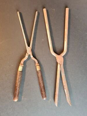 Paire Ancien fer à friser - Photo 1/3
