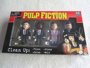 NECA Pulp Fiction Clean Up:  Vince, Jules, Jimmy, Wolf NIP