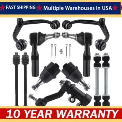 For Chevy Silverado GMC Sierra 2500 3500 HD Front Upper Control Arms Tierods Kit - Image 1 of 4