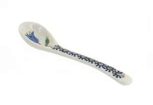 Blue Rose Polish Pottery Tulip Sugar Spoon - Picture 1 of 1