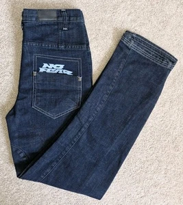 Pantalones de mezclilla No Fear para niños 13 lavado medio para jóvenes skate Y2K de colección - Imagen 1 de 13