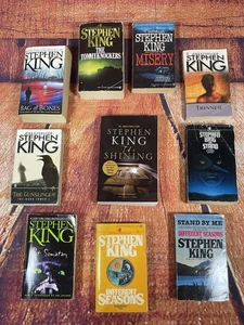 Stephen King Lot of 10 Paperback Books HORROR The Shining, Misery, Pet Cemetery - Picture 1 of 8