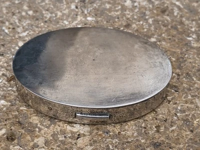 Ancien Coffret Poudrier Argent Massif Sterling Mary Dunhill 52,6 g - Photo 1/4