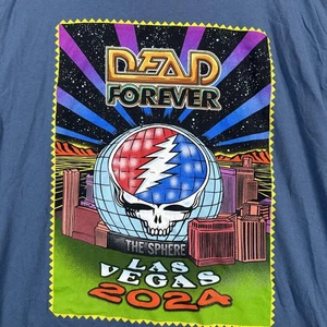 Dead & Company Shirt Mens Large Blue Las Vegas 2024 The Sphere Concert Tour Band - Picture 1 of 14
