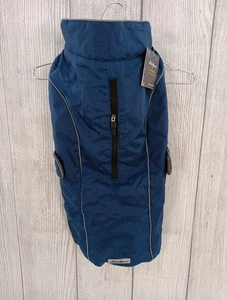 Eddie Bauer Dog Coat X-Large Navy Winter Jacket Water Repellent Fleece Lined - Picture 1 of 11