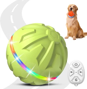 Giocattoli per Cani Palla per Cani, Palline Rotolanti Attive con Telecomando LED - Foto 1 di 12