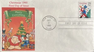 Trompeta Romp Cachets 2799 Chirsitmas 1993 Merry Everything - Imagen 1 de 1