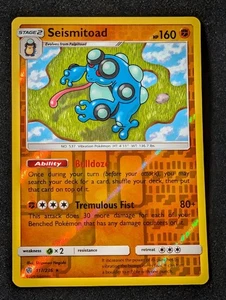 Seismitoad 117/236 - SM Cosmic Eclipse Reverse Holo LP Pokemon TCG - Picture 1 of 2