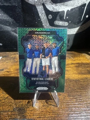 2024 Panini Prizm Liv Golf - 2024 Statistical Leaders Crushers GC #84 Green Mojo - Image 1 of 2