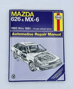 Haynes Mazda 626 & MX-6 1983 thru 1991 Automotive Repair Manual -READ - Picture 1 of 3