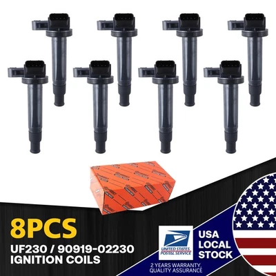 8 piezas bobinas de encendido de alta calidad para Lexus LX570 2008-2009 UF230 90919-02230 Foto 1 de 4