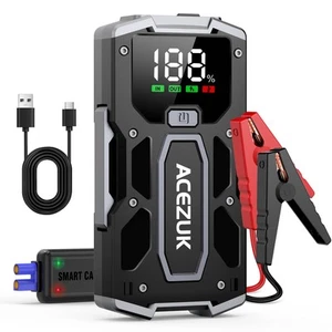Avviatore Batteria Auto 4000A Avviatore di Emergenza per Auto/Moto(7.0L Gas or - Foto 1 di 12