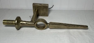 Pottery Barn Easton Forged Iron Sconce Forged Iron Brass 18" Read - Picture 1 of 7