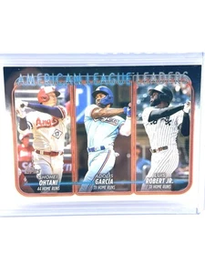 2024 Topps Series 1 2023 American League Home Runs Leaders #179 - Picture 1 of 2