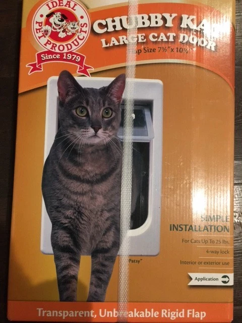 Ideal Pets Products - Hefty  Kat- Large Cat/Pet Door Flap Size 7-1/2" x 10-1/2” - Image 1 of 1