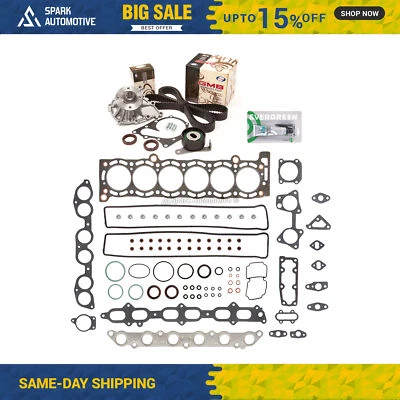 Head Gasket Set Timing Belt Kit Water Pump Fit 89-92 Toyota Cressida Supra 7MGE - Изображение 1 из 4