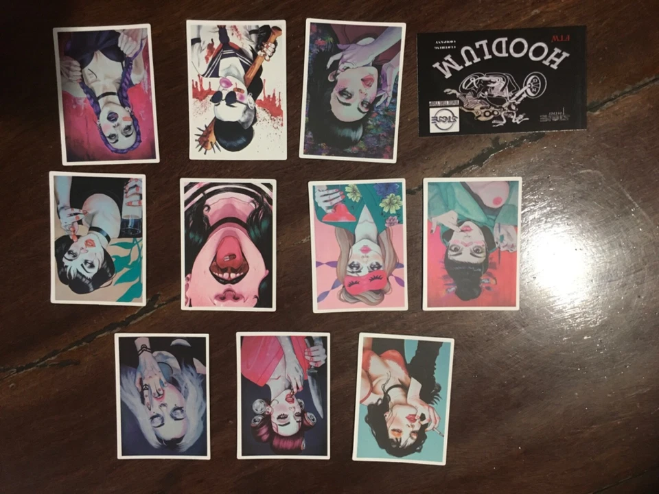 10 x pin up girls retro gothic   vinyl man cave stickers mancaveideas mens gift - Image 1 of 4