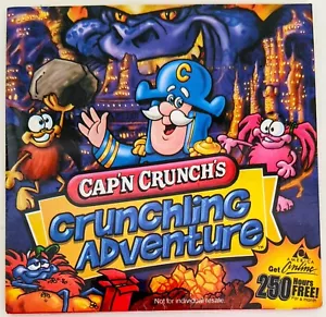 Cap'n Crunch’s Crunchline Adventure CD-ROM Game, AOL America Online Disc, NEW - Picture 1 of 3