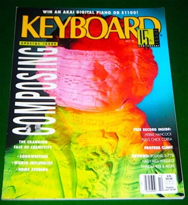 KEYBOARD Magazine w/ SOUNDPAGE Flexi Record No Label, 1990 Korg M1, Herbie Chick - Picture 1 of 8