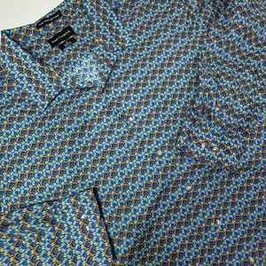 Paul Fredrick 3XL Classic Fit Peacock Long Staple Cotton Party Club Disco Dance - Picture 1 of 9