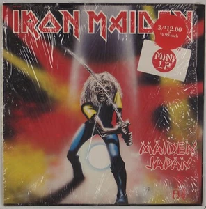 IRON MAIDEN: Maiden Japan US Harvest Heavy Metal Shrink Vinyl LP - Picture 1 of 4