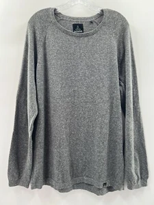 Suéter PrAna Para Hombre Mangas Largas Mezcla Algodón Gris Calentado Talla XL - Imagen 1 de 8