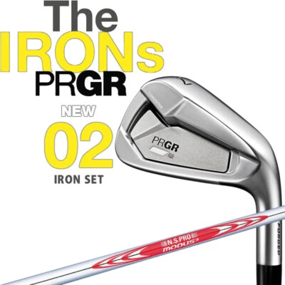 Yokohama PRGR Golf Japan 2023 NEW 02 IRON SET #6,7,8,9,Pw NSPRO MODUS3 5-Irons - Image 1 of 4