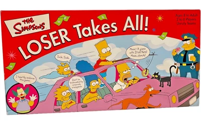 The Simpsons Loser Takes All - The Dys-FUN-ctional Party Game 2001 RoseArt - Imagem 1 de 4