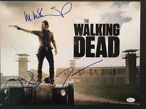 Autógrafo de The Walking Dead foto firmada por JSA 4x Daryl Michonne - Imagen 1 de 7