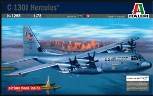 C-130J Hercules Prm Édition Airplane Plastique Kit 1:72 Model Italeri
