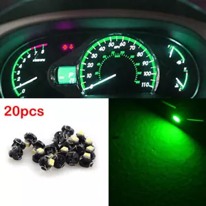 20x Verde T4.2 1SMD LED Bombilla Cuña Calibre Panel de Instrumentos de Luz de Tablero. - Imagen 1 de 8