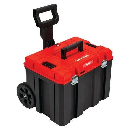 Craftsman Versastack 20-in Plastic Wheeled Lockable Tool Box - Red
