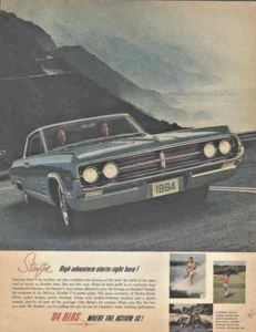 1964 Oldsmobile Starfire High Adventure Starts Here Vintage Car Advertisement - Picture 1 of 1