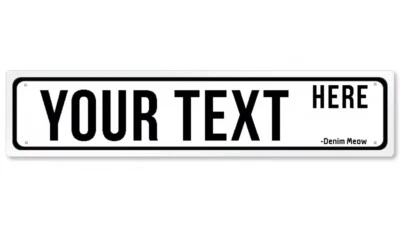 Custom made personalised customised street sign metal multi colours outdoors GIF - image 1 of 4