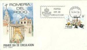 FDC Primer día España 1986 Romería del Rocio, Almonte - Imagen 1 de 1