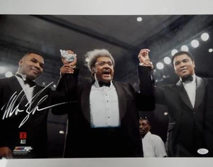 Mike Tyson Hand Signed Autographed 16X20 Photo w/ Muhammad Ali Don King JSA COA - Picture 1 of 4