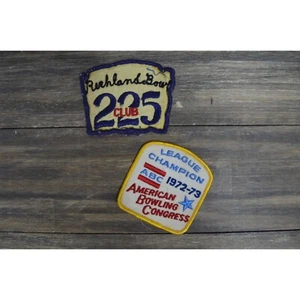 Vintage Bowling League Patch Lot ABC Champion and 225 Club - Picture 1 of 5